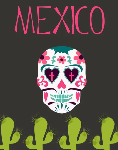 Mexico.Dia de muertos — Stockový vektor