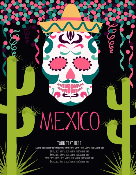 Mexico.Dia de muertos — Stockový vektor