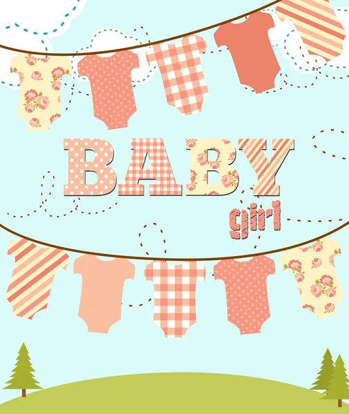 Baby Shower card — Stock Vector