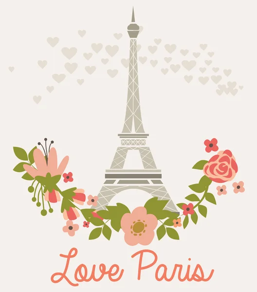 Amour Paris — Image vectorielle