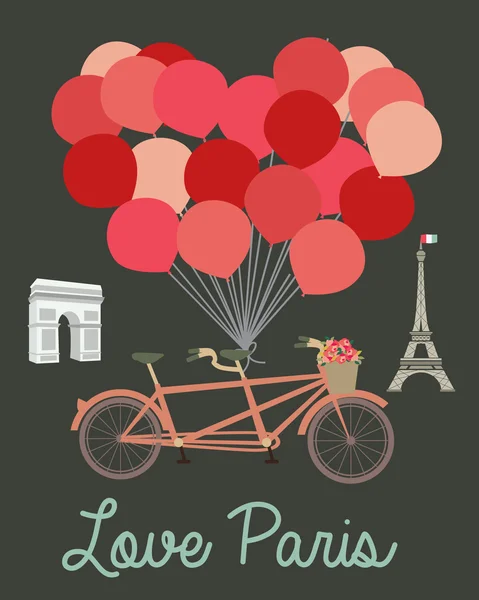 Αγαπά το Παρίσι — Διανυσματικό Αρχείο