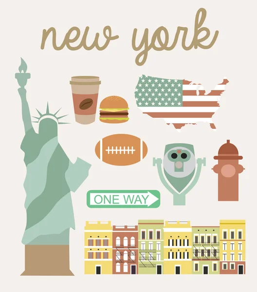 Amor Nueva York — Vector de stock