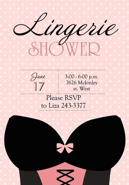 Lingerie shower — Stock Vector