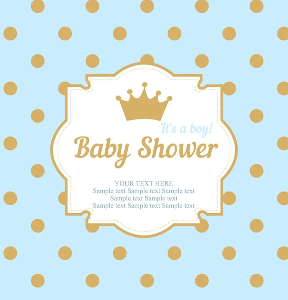 Einladungskarte zur Babydusche — Stockvektor