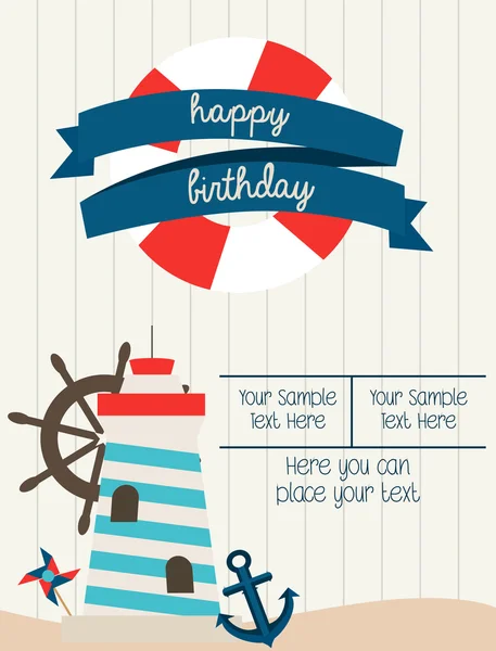 Happy Birthday card — Stock Vector