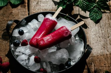  Berry dondurma bir sopa