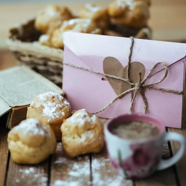 ECLAIR & COFFEE — Stok Foto