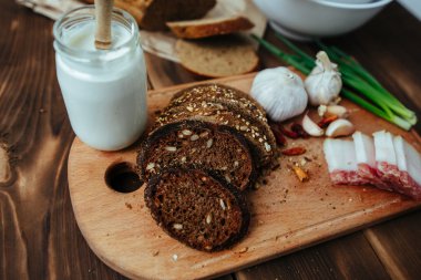 Ukrayna ve Rus ulusal kırmızı pancar çorbası