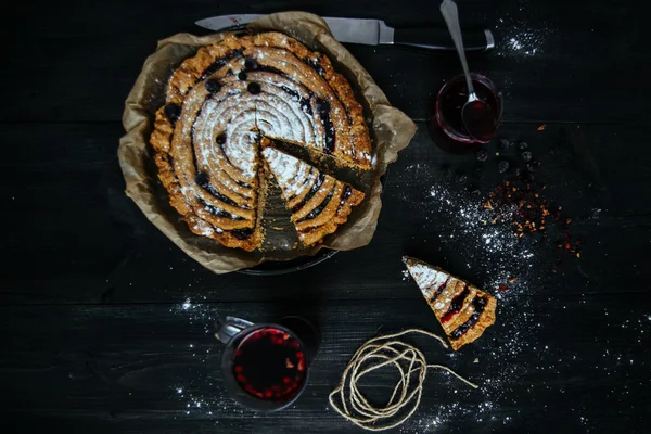 Pasta blackberry — Stok fotoğraf