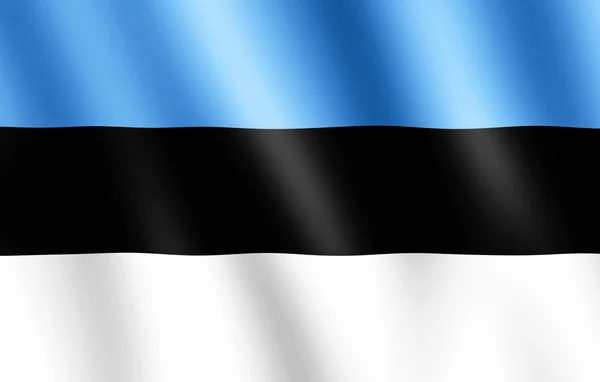 Bandiera dell'Estonia sventola nel vento — Foto Stock