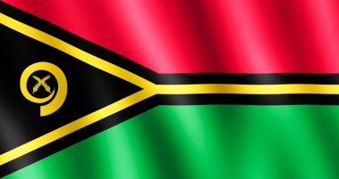 vanuatu rüzgarda sallayarak bayrak