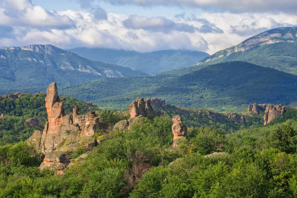 Belogradchik rocks in the early morning — Stock Photo, Image