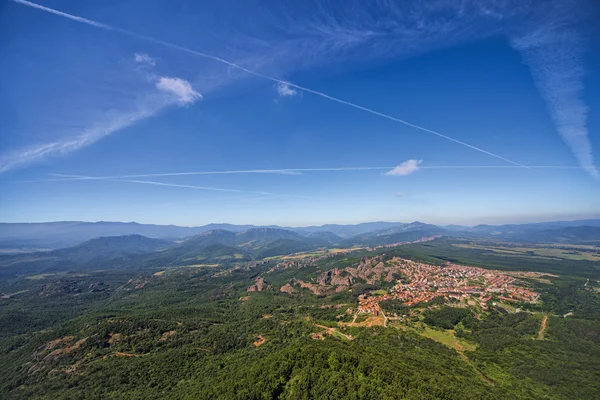 Belogradchik 마 및 바위 위에 높이에서 볼 — 스톡 사진