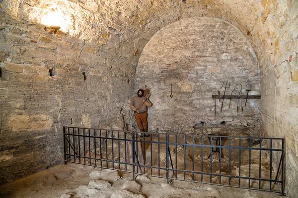 Prisión medieval en la fortaleza de Baba Vida — Foto de Stock