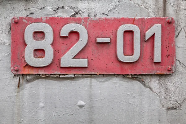 Old locomotive plate — Stock Photo, Image