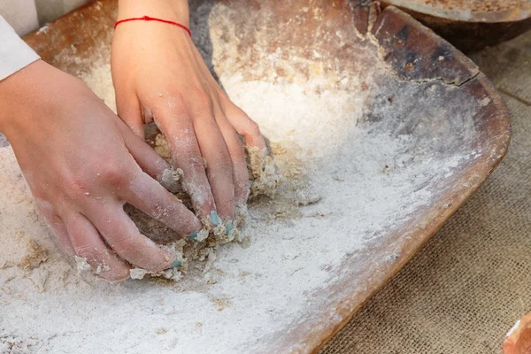 Yapma (einkorn) yazıldığından ekmek — Stok fotoğraf