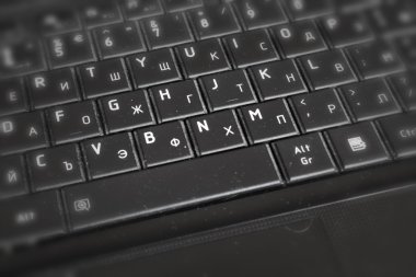 Mevsimlik kirli dizüstü klavye