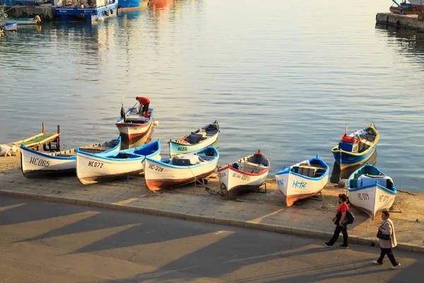 Nessebar, Bulgaristan tarihi kentin liman — Stok fotoğraf