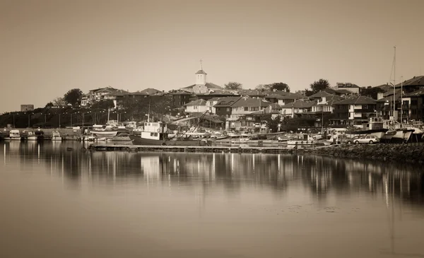 Vista d'epoca della città vecchia di Nessebar, Bulgaria — Foto Stock