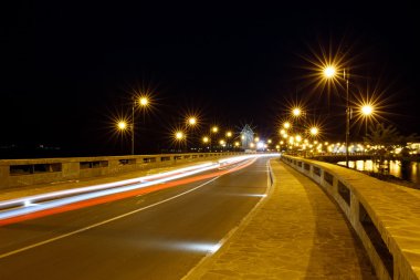 Nesebar eski kasaba geceleri, Bulgaristan