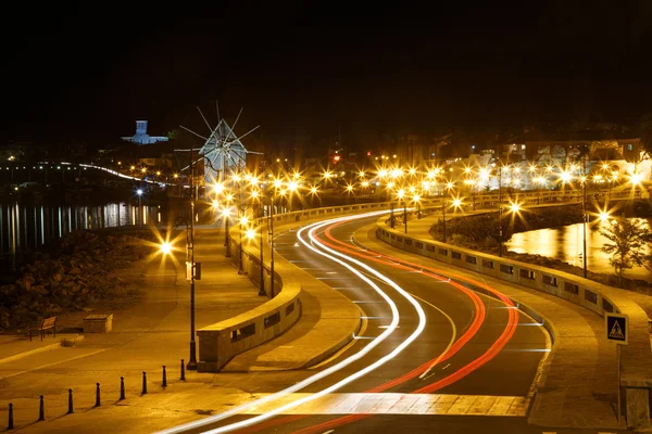Nesebar eski kasaba geceleri, Bulgaristan