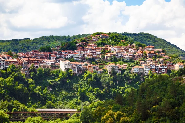 Visa från gamla stan i Veliko Tarnovo, Bulgarien — Stockfoto