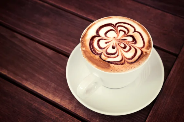 Xícara de café cappuccino — Fotografia de Stock