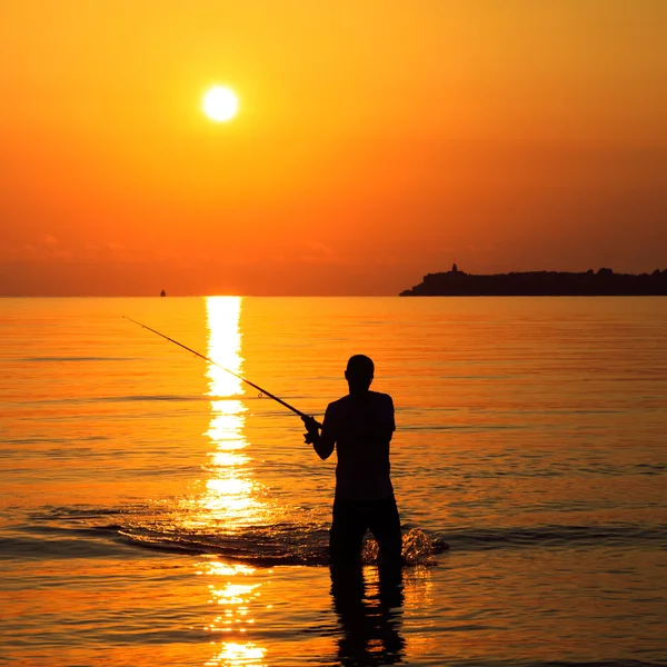 sunrise adlı balıkçı siluet