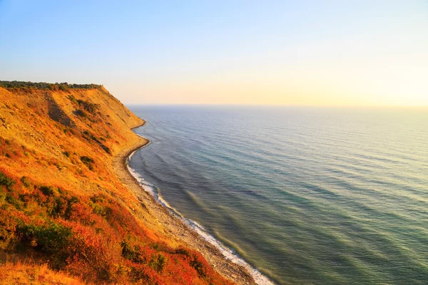 Coastă abruptă la răsărit de soare, Emine, Bulgaria — Fotografie, imagine de stoc