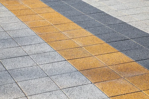 Dekorativa färgglada trottoaren trottoaren — Stockfoto