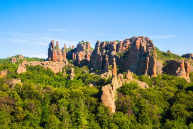 Belogradchik kayalar erken sabah, Bulgaristan