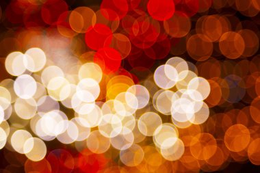 Renkli festival bokeh arka planını şehir ışıkları
