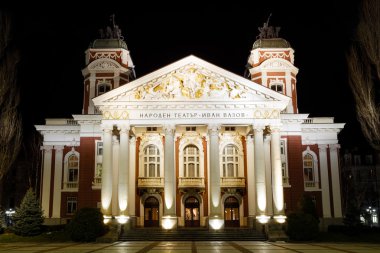 Ivan Vazov National Theatre, Sofia, Bulgaria clipart