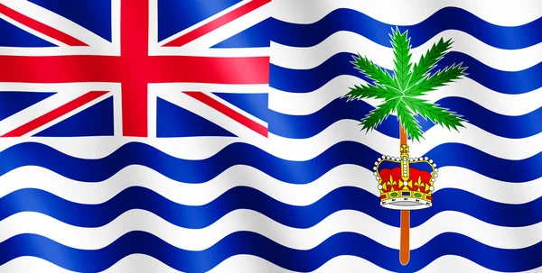 Flag of British Indian Ocean Territory — Stock Photo, Image