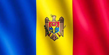 rüzgarda sallayarak moldova bayrağı