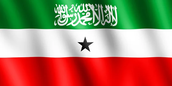 Flag of Somaliland waving in the wind — Stock Photo, Image