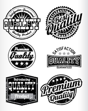 Premium Kalite etiketleri çıkarılabilir grunge etkisi ile