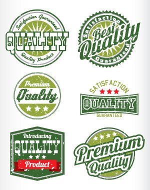 Premium Kalite etiketleri çıkarılabilir grunge etkisi ile
