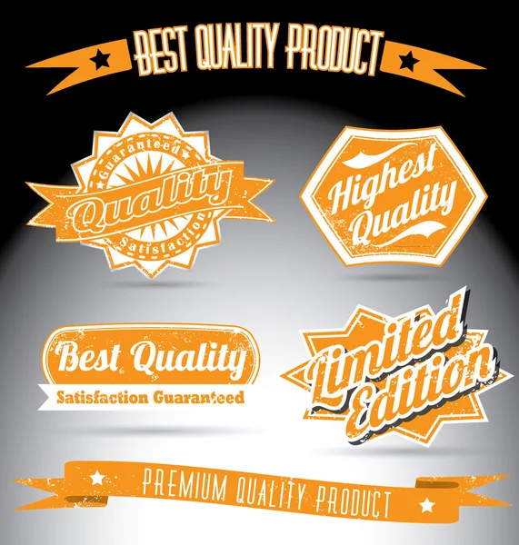 Vintage premium quality collection — Stock Vector