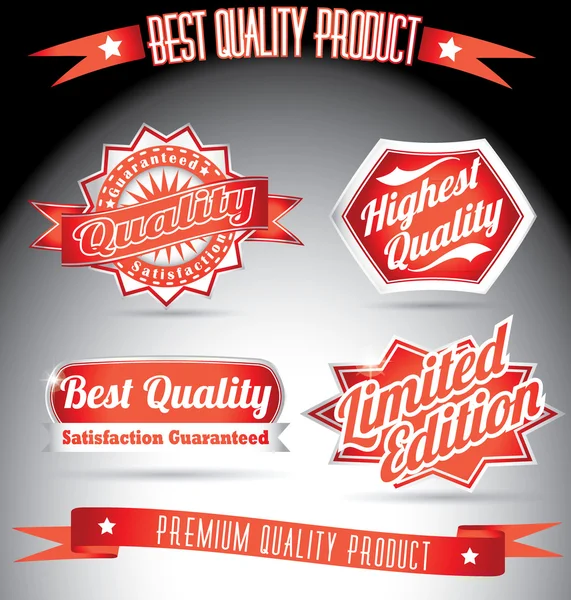 Vintage premium quality collection — Stock Vector