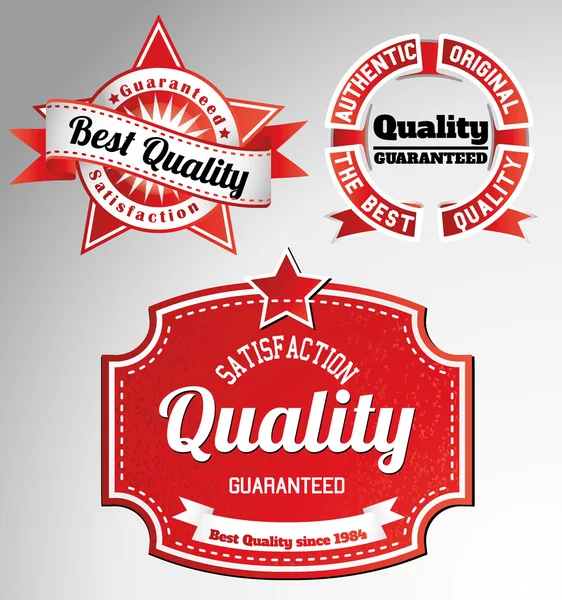 Marchi di qualità premium — Vettoriale Stock