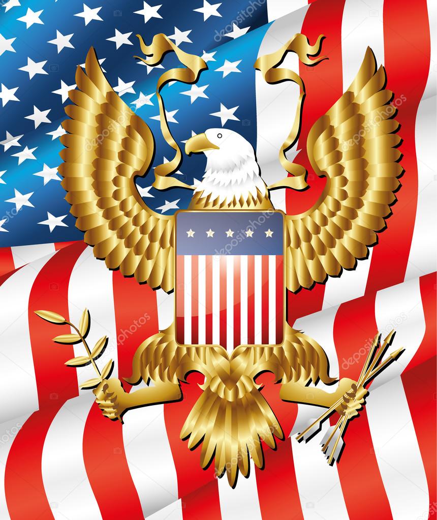 American bold eagle