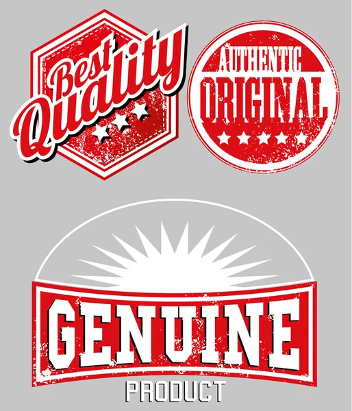 Premium quality labels — Stock Vector