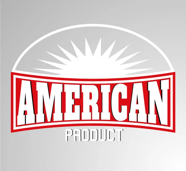 Amerikanska produktetikett — Stock vektor