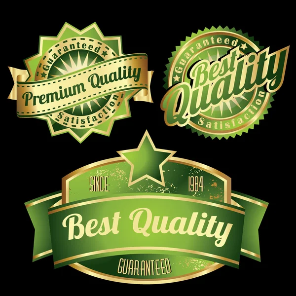 Premium quality vintage label — Stock Vector