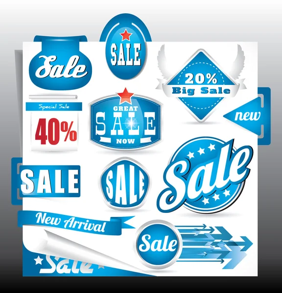 Set étiquettes de vente — Image vectorielle