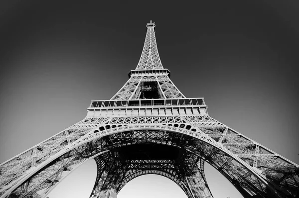 Der Eiffelturm Eines Der Wahrzeichen Der Welt Einer Der Touristischsten — Stockfoto