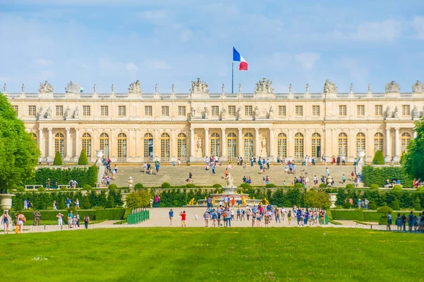 Версальский Дворец Красивыми Садами Парижем Франция Версальский Дворец Королевским Замком — стоковое фото