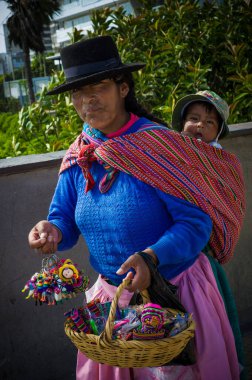 Lima, Peru, 14 Ocak 2020. Cholita geleneksel Perulu kadınların adıdır.