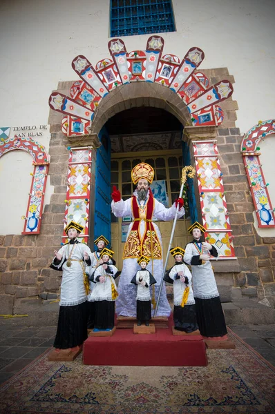 Gelovigen Voor Kerk Hun Ritus — Stockfoto